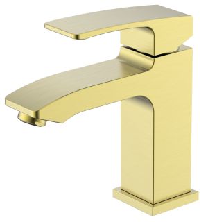 Смеситель для раковины Raglo R01.10.03 золотой сатин